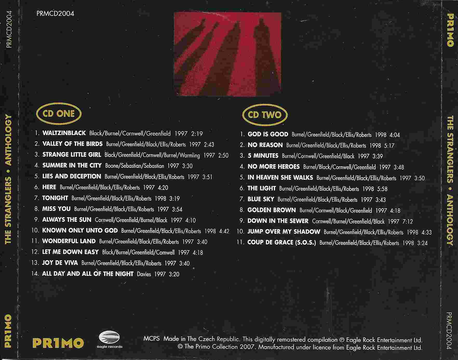 Middle of cover of PRMCD 2004